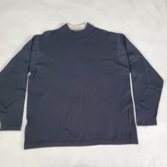 Tiger Woods Nike Golf Sweater Mens L Black Performance Sport Pullover DriFit - Picture 1 of 6